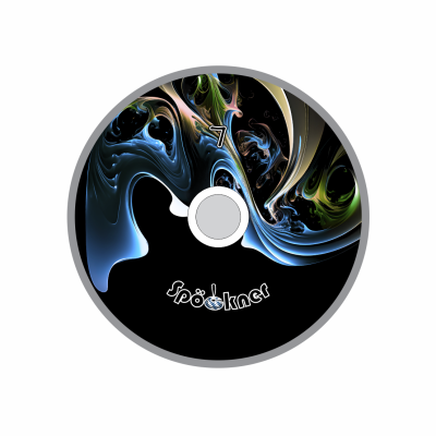 Spöckner "Fantasie / bunt blau schwarz" Eisstock